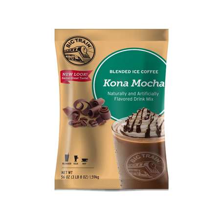 BIG TRAIN Big Train Kona Mocha Blended Ice Coffee Powdered Drink Mix 3.5lbs, PK5 BT.610830
